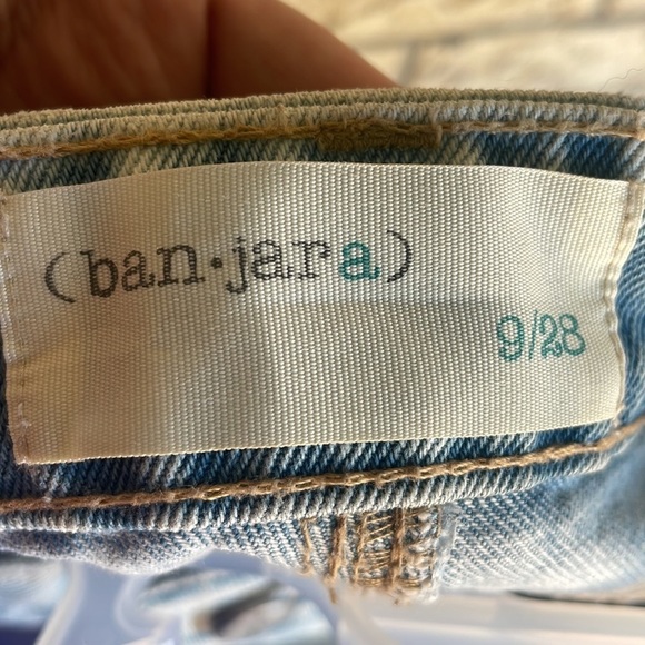 Ban jara Distressed denim Jean shorts size 28 Raw hem - Picture 6 of 7